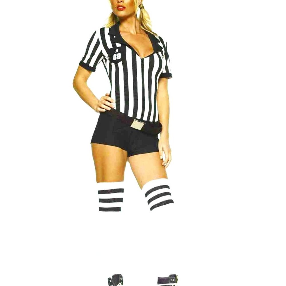 Genuine leg avenue 3-piece sexy referee costume size xs